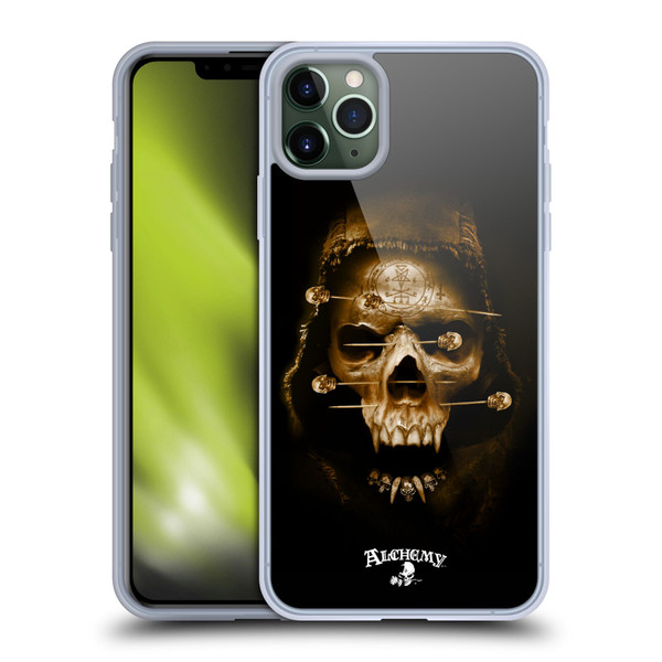Alchemy Gothic Skull Death Fetish Soft Gel Case for Apple iPhone 11 Pro Max