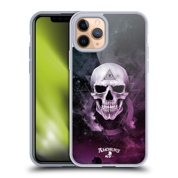 Alchemy Gothic Skull The Void Geometric Soft Gel Case for Apple iPhone 11 Pro