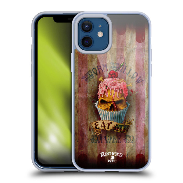 Alchemy Gothic Skull Eat Me Cupcake Soft Gel Case for Apple iPhone 12 / iPhone 12 Pro