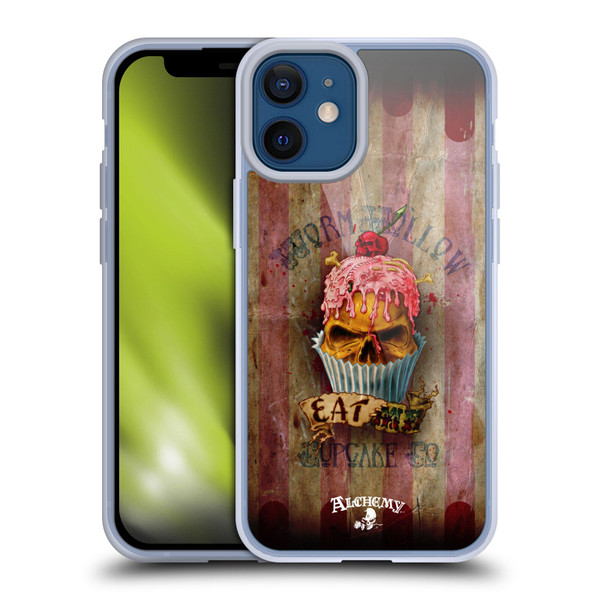 Alchemy Gothic Skull Eat Me Cupcake Soft Gel Case for Apple iPhone 12 Mini