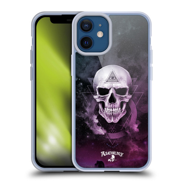 Alchemy Gothic Skull The Void Geometric Soft Gel Case for Apple iPhone 12 Mini