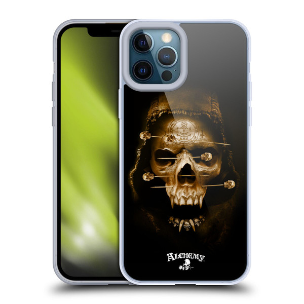 Alchemy Gothic Skull Death Fetish Soft Gel Case for Apple iPhone 12 Pro Max