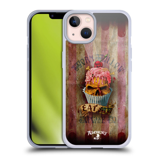 Alchemy Gothic Skull Eat Me Cupcake Soft Gel Case for Apple iPhone 13