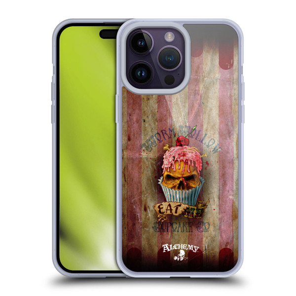 Alchemy Gothic Skull Eat Me Cupcake Soft Gel Case for Apple iPhone 14 Pro Max