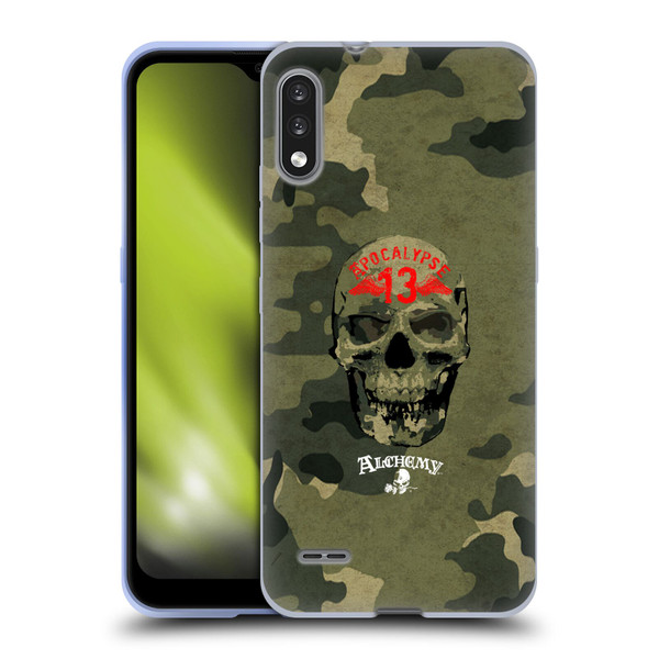 Alchemy Gothic Skull Camo Skull Soft Gel Case for LG K22