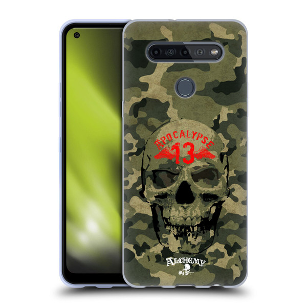 Alchemy Gothic Skull Camo Skull Soft Gel Case for LG K51S