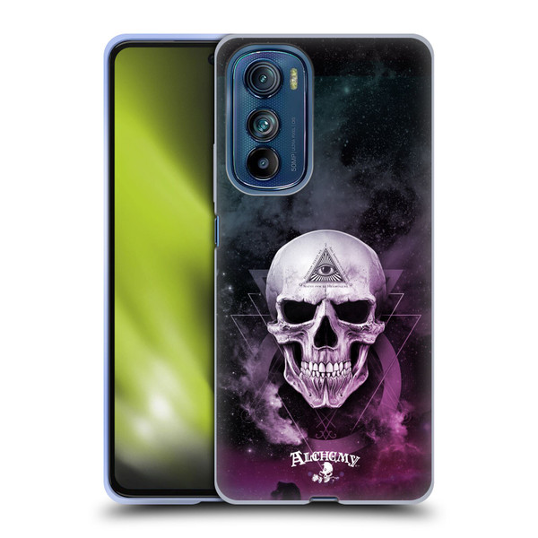 Alchemy Gothic Skull The Void Geometric Soft Gel Case for Motorola Edge 30