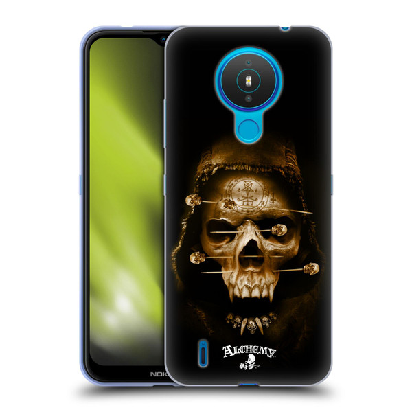 Alchemy Gothic Skull Death Fetish Soft Gel Case for Nokia 1.4