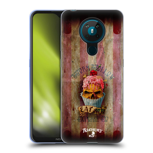 Alchemy Gothic Skull Eat Me Cupcake Soft Gel Case for Nokia 5.3