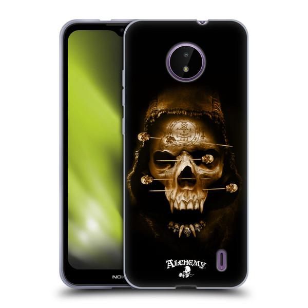 Alchemy Gothic Skull Death Fetish Soft Gel Case for Nokia C10 / C20