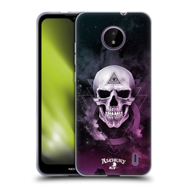 Alchemy Gothic Skull The Void Geometric Soft Gel Case for Nokia C10 / C20