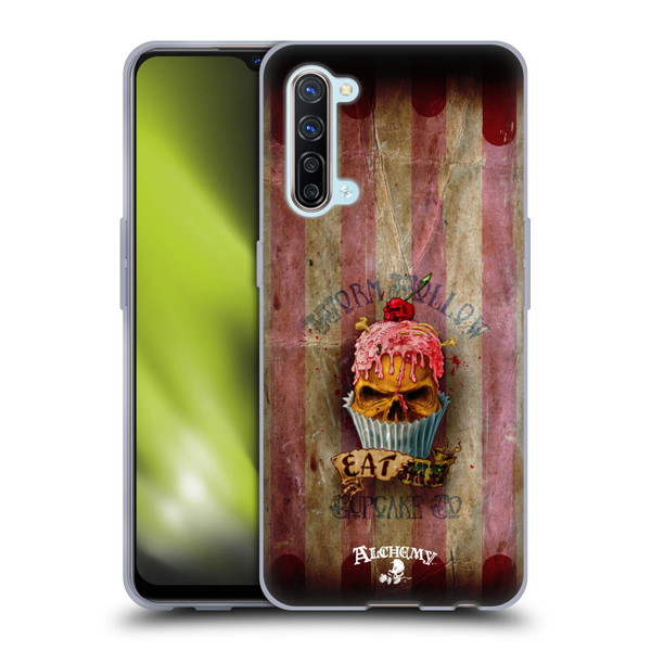 Alchemy Gothic Skull Eat Me Cupcake Soft Gel Case for OPPO Find X2 Lite 5G