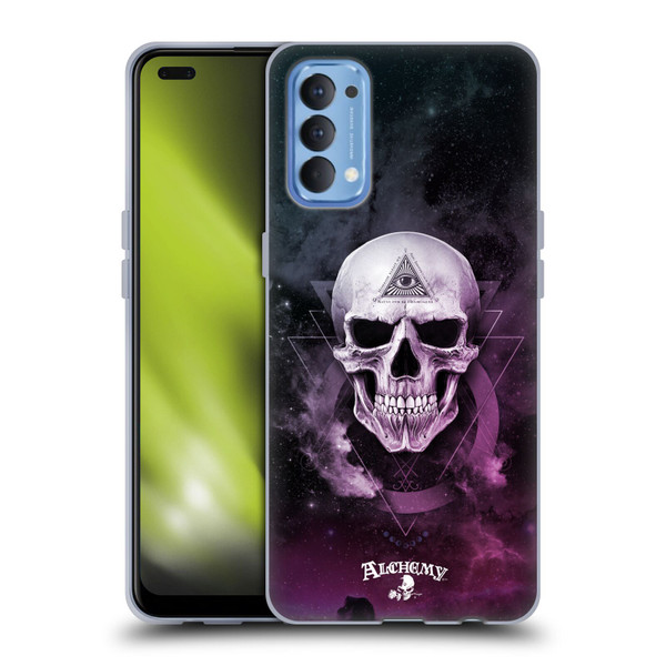 Alchemy Gothic Skull The Void Geometric Soft Gel Case for OPPO Reno 4 5G