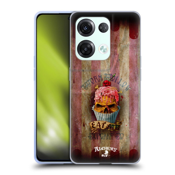 Alchemy Gothic Skull Eat Me Cupcake Soft Gel Case for OPPO Reno8 Pro