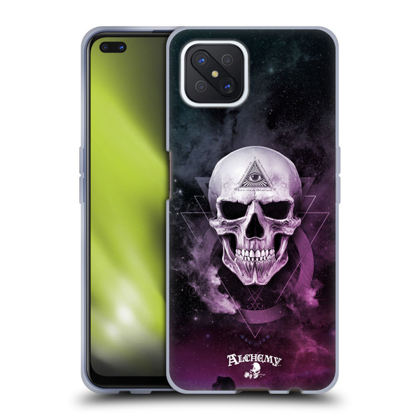 Alchemy Gothic Skull The Void Geometric Soft Gel Case for OPPO Reno4 Z 5G