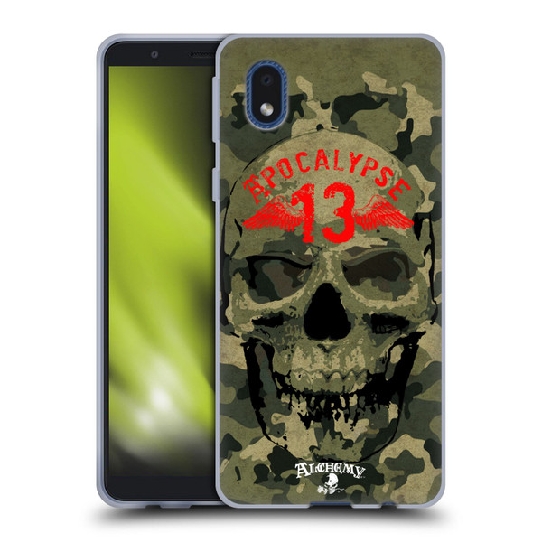 Alchemy Gothic Skull Camo Skull Soft Gel Case for Samsung Galaxy A01 Core (2020)