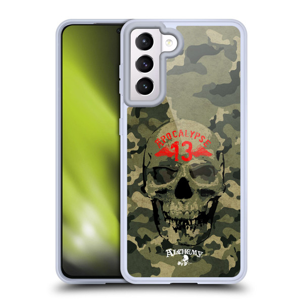 Alchemy Gothic Skull Camo Skull Soft Gel Case for Samsung Galaxy S21 5G
