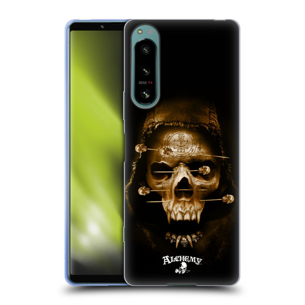 Alchemy Gothic Skull Death Fetish Soft Gel Case for Sony Xperia 5 IV