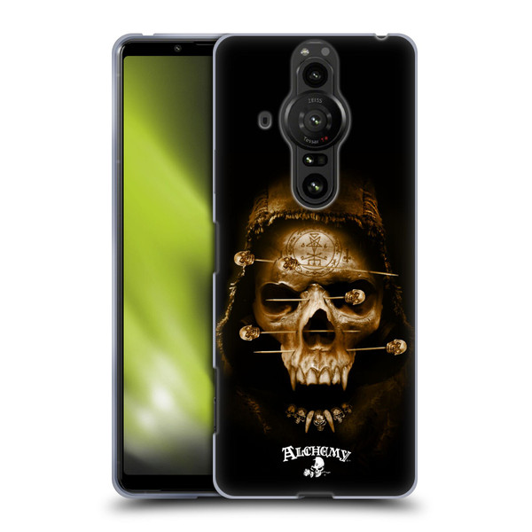Alchemy Gothic Skull Death Fetish Soft Gel Case for Sony Xperia Pro-I