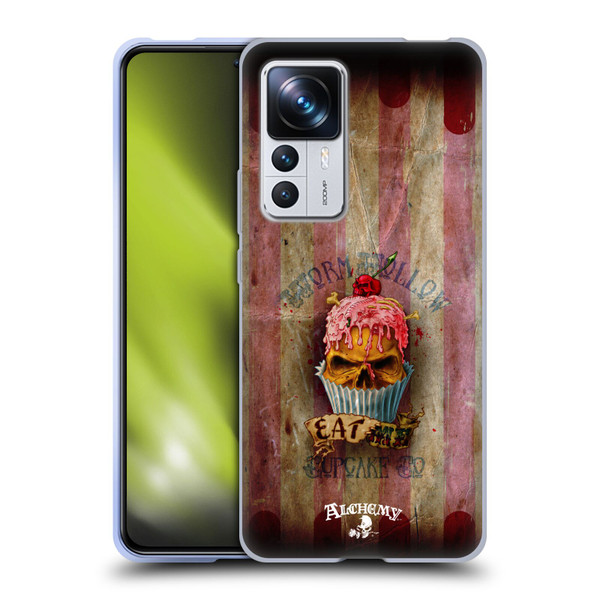 Alchemy Gothic Skull Eat Me Cupcake Soft Gel Case for Xiaomi 12T Pro