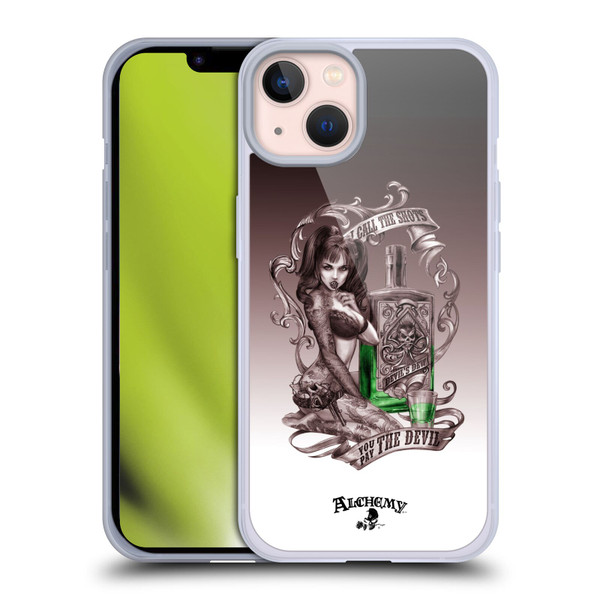 Alchemy Gothic Woman Devil's Green Dew Soft Gel Case for Apple iPhone 13