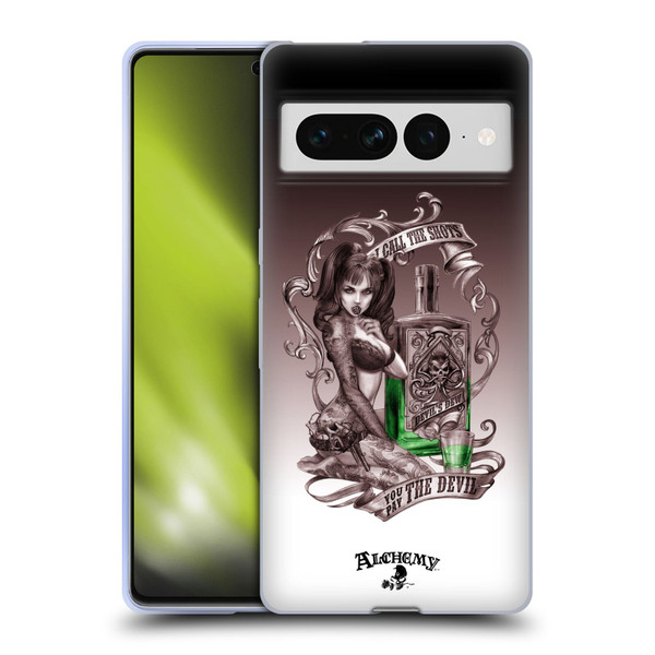 Alchemy Gothic Woman Devil's Green Dew Soft Gel Case for Google Pixel 7 Pro