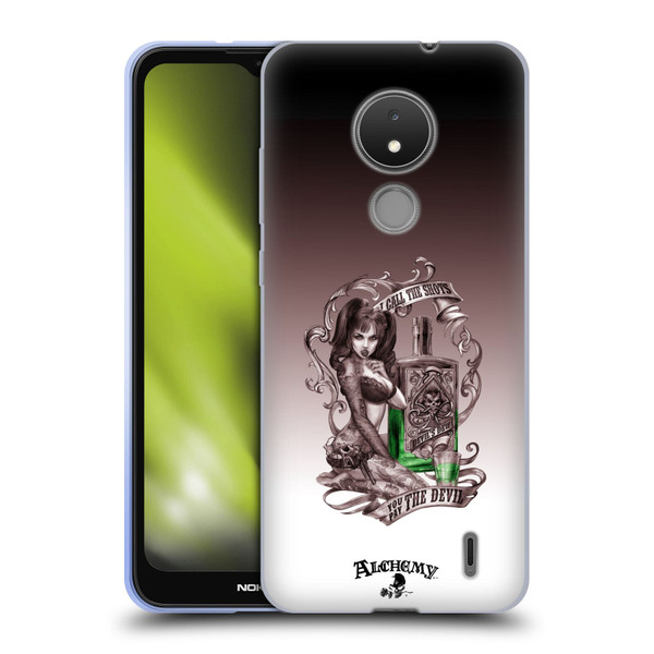 Alchemy Gothic Woman Devil's Green Dew Soft Gel Case for Nokia C21