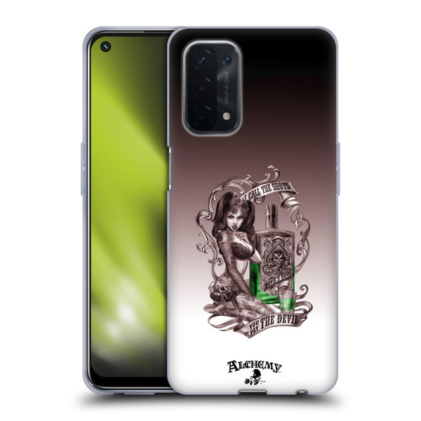 Alchemy Gothic Woman Devil's Green Dew Soft Gel Case for OPPO A54 5G