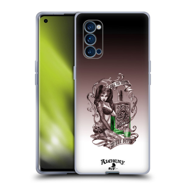Alchemy Gothic Woman Devil's Green Dew Soft Gel Case for OPPO Reno 4 Pro 5G