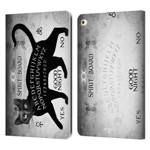 Alchemy Gothic Cats Black Cat Spirit Board Leather Book Wallet Case Cover For Apple iPad 9.7 2017 / iPad 9.7 2018