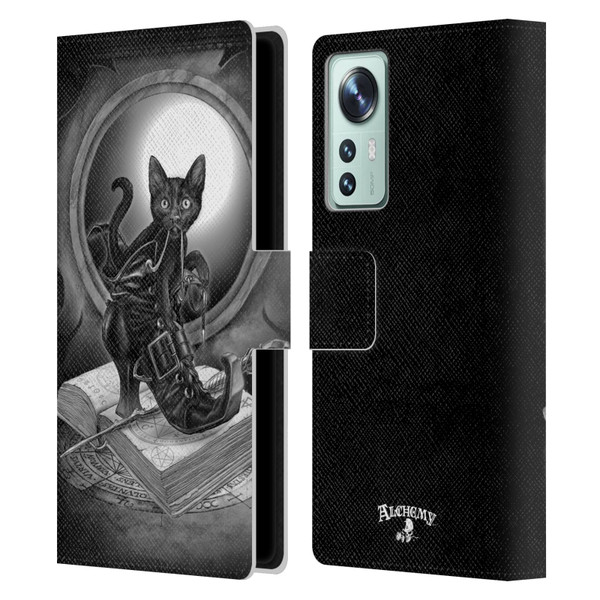 Alchemy Gothic Cats Midnight Mischief Leather Book Wallet Case Cover For Xiaomi 12