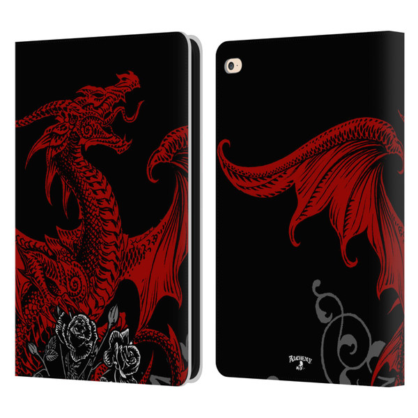 Alchemy Gothic Dragon Draco Rosa Leather Book Wallet Case Cover For Apple iPad Air 2 (2014)