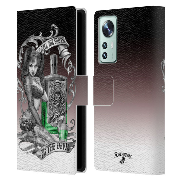 Alchemy Gothic Woman Devil's Green Dew Leather Book Wallet Case Cover For Xiaomi 12