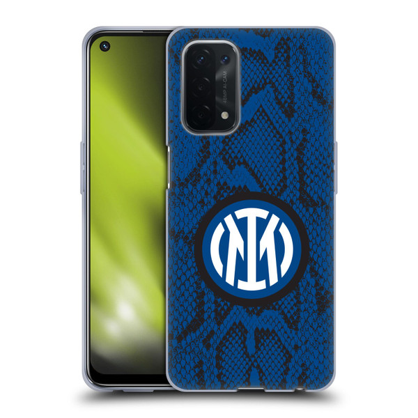 Fc Internazionale Milano Patterns Snake Soft Gel Case for OPPO A54 5G