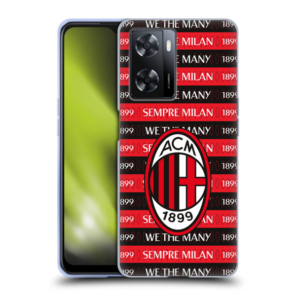 AC Milan Art Milan 1899 Soft Gel Case for OPPO A57s