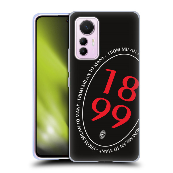 AC Milan Art 1899 Oversized Soft Gel Case for Xiaomi 12 Lite