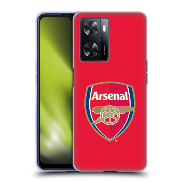 Arsenal FC Crest 2 Full Colour Red Soft Gel Case for OPPO A57s