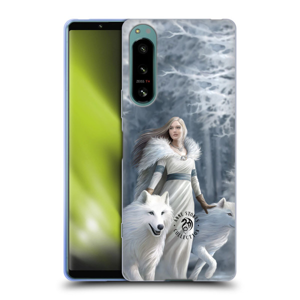 Anne Stokes Wolves Winter Guardians Soft Gel Case for Sony Xperia 5 IV