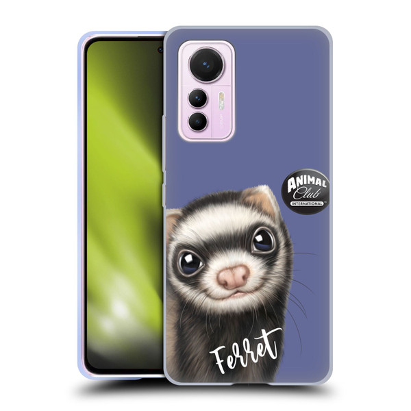 Animal Club International Faces Ferret Soft Gel Case for Xiaomi 12 Lite