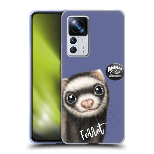 Animal Club International Faces Ferret Soft Gel Case for Xiaomi 12T Pro