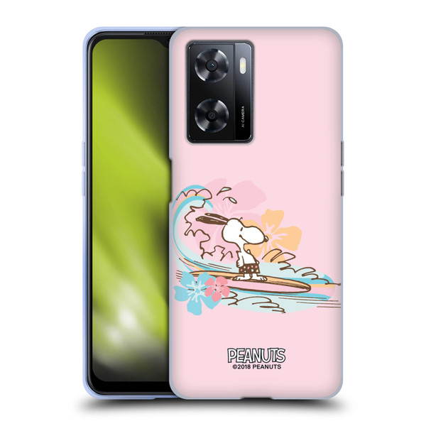 Peanuts Beach Snoopy Surf Soft Gel Case for OPPO A57s