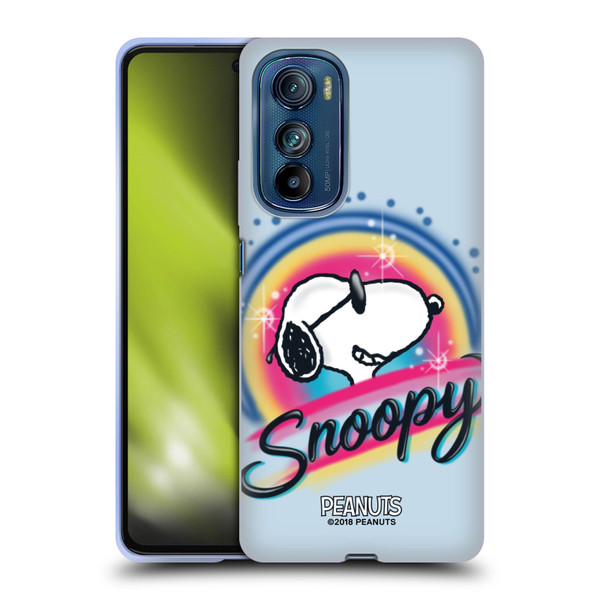 Peanuts Snoopy Boardwalk Airbrush Colourful Sunglasses Soft Gel Case for Motorola Edge 30