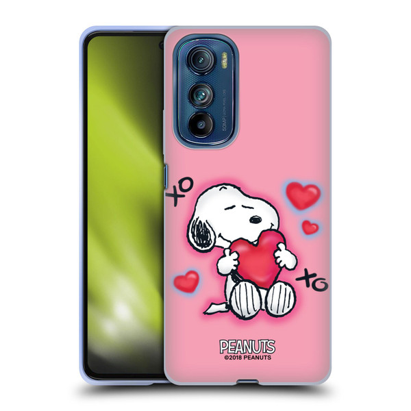 Peanuts Snoopy Boardwalk Airbrush XOXO Soft Gel Case for Motorola Edge 30