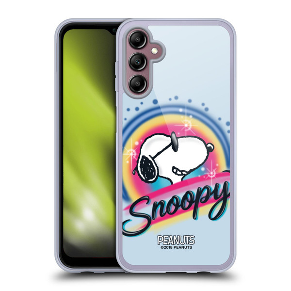 Peanuts Snoopy Boardwalk Airbrush Colourful Sunglasses Soft Gel Case for Samsung Galaxy A14 5G Peanuts Snoopy Boardwalk Airbrush Colourful Sunglasses Soft Gel Case for Samsung Galaxy A14 5G