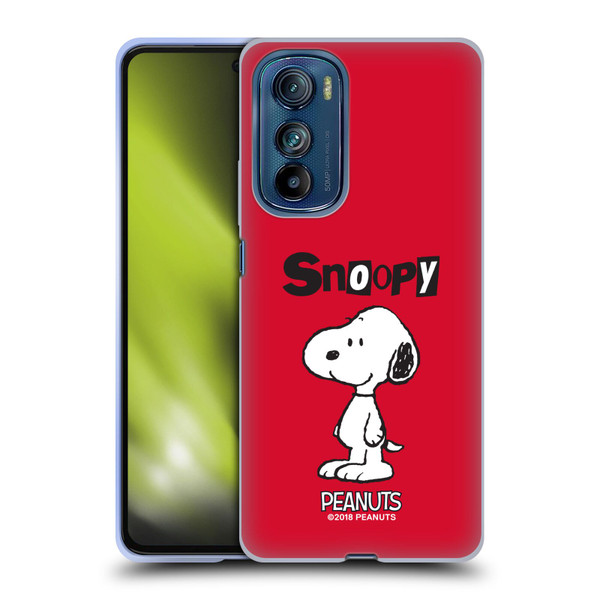 Peanuts Characters Snoopy Soft Gel Case for Motorola Edge 30