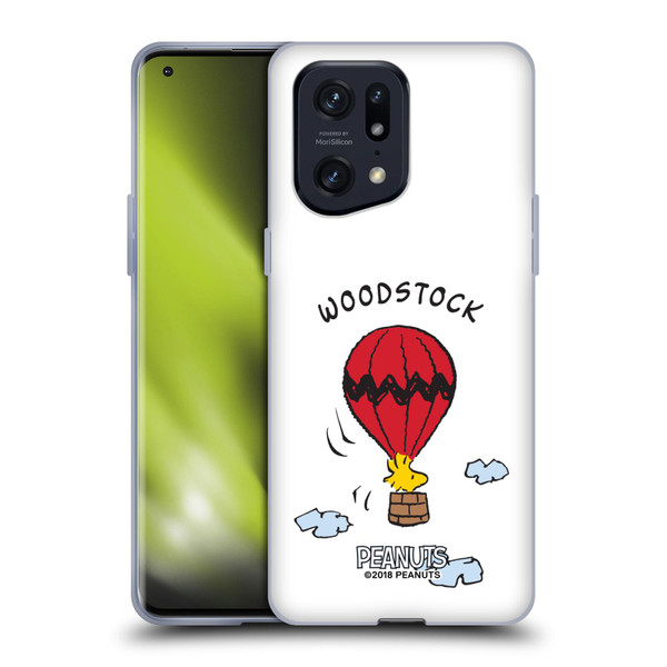 Peanuts Characters Woodstock Soft Gel Case for OPPO Find X5 Pro
