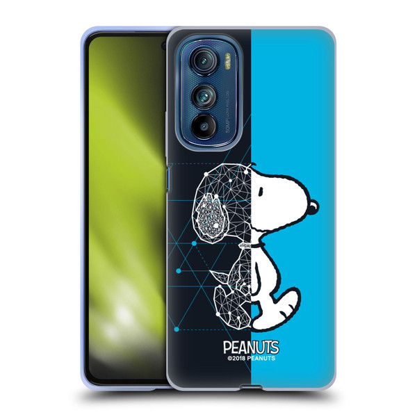 Peanuts Halfs And Laughs Snoopy Geometric Soft Gel Case for Motorola Edge 30