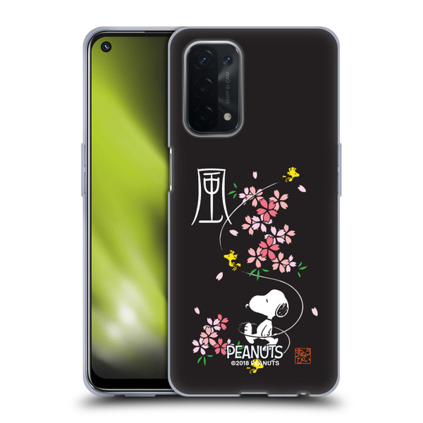 Peanuts Oriental Snoopy Cherry Blossoms Soft Gel Case for OPPO A54 5G