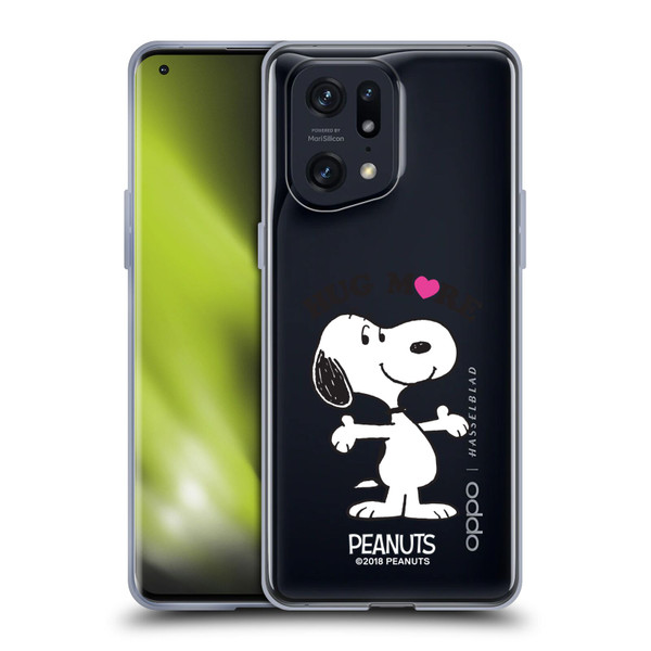 Peanuts Snoopy Hug More Soft Gel Case for OPPO Find X5 Pro