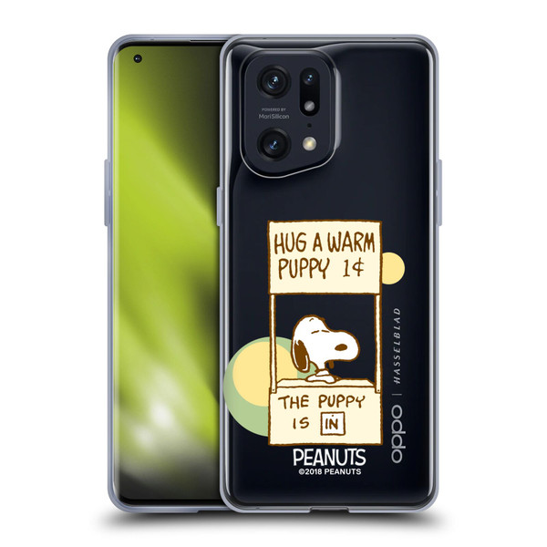 Peanuts Snoopy Hug Warm Soft Gel Case for OPPO Find X5 Pro